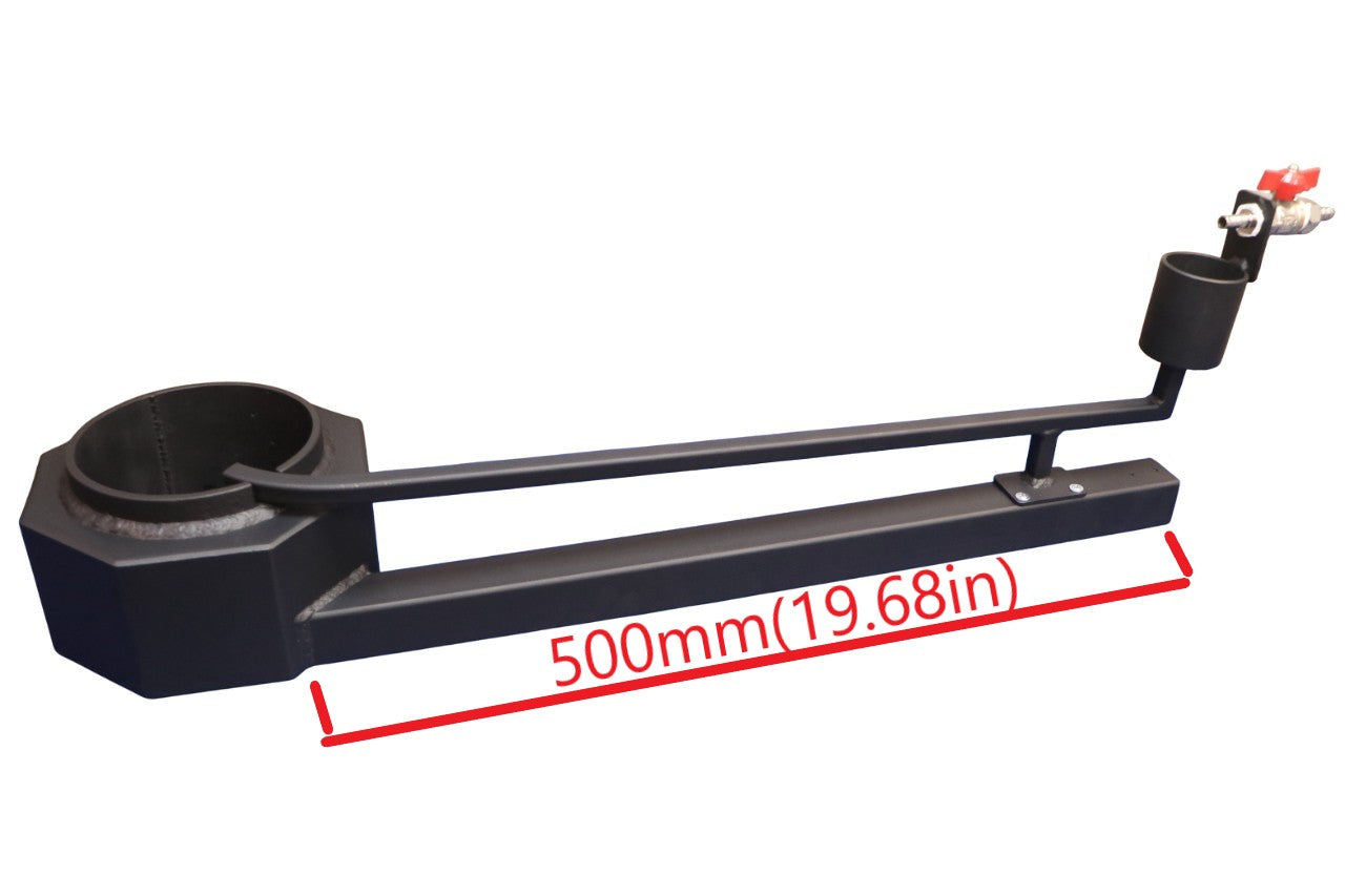 A complete 25 kW waste oil burner kit with a 500mm/ 19.68in