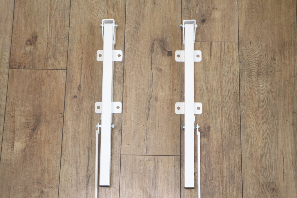 Wall-mounted clothes drying rack set – 2 brackets, rope, and fasteners