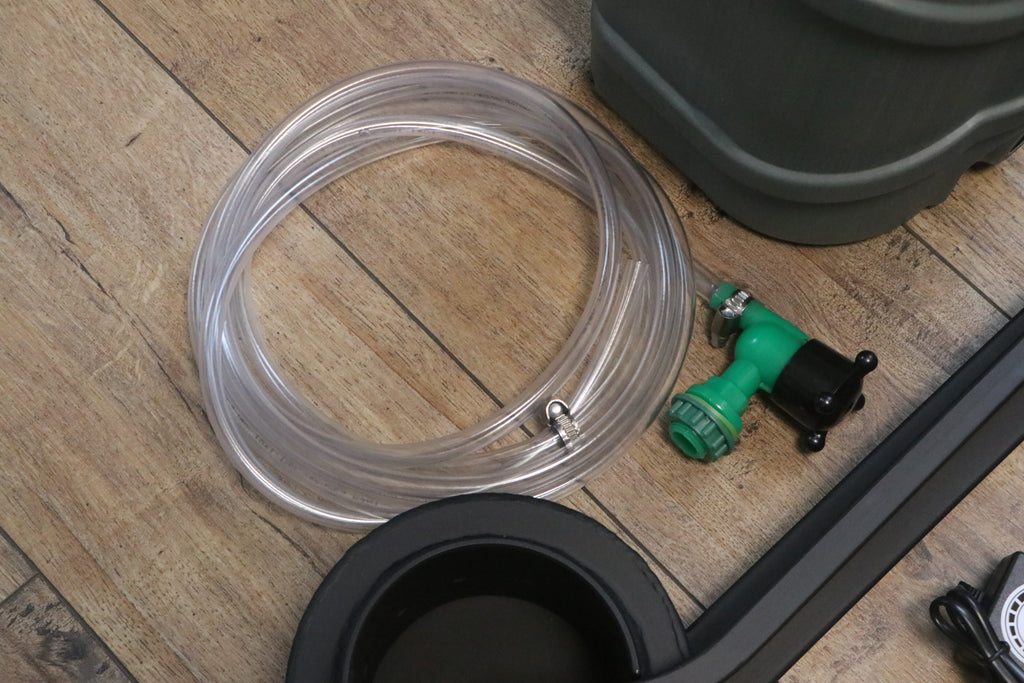 A 15 kW waste oil burner kit with two fans included