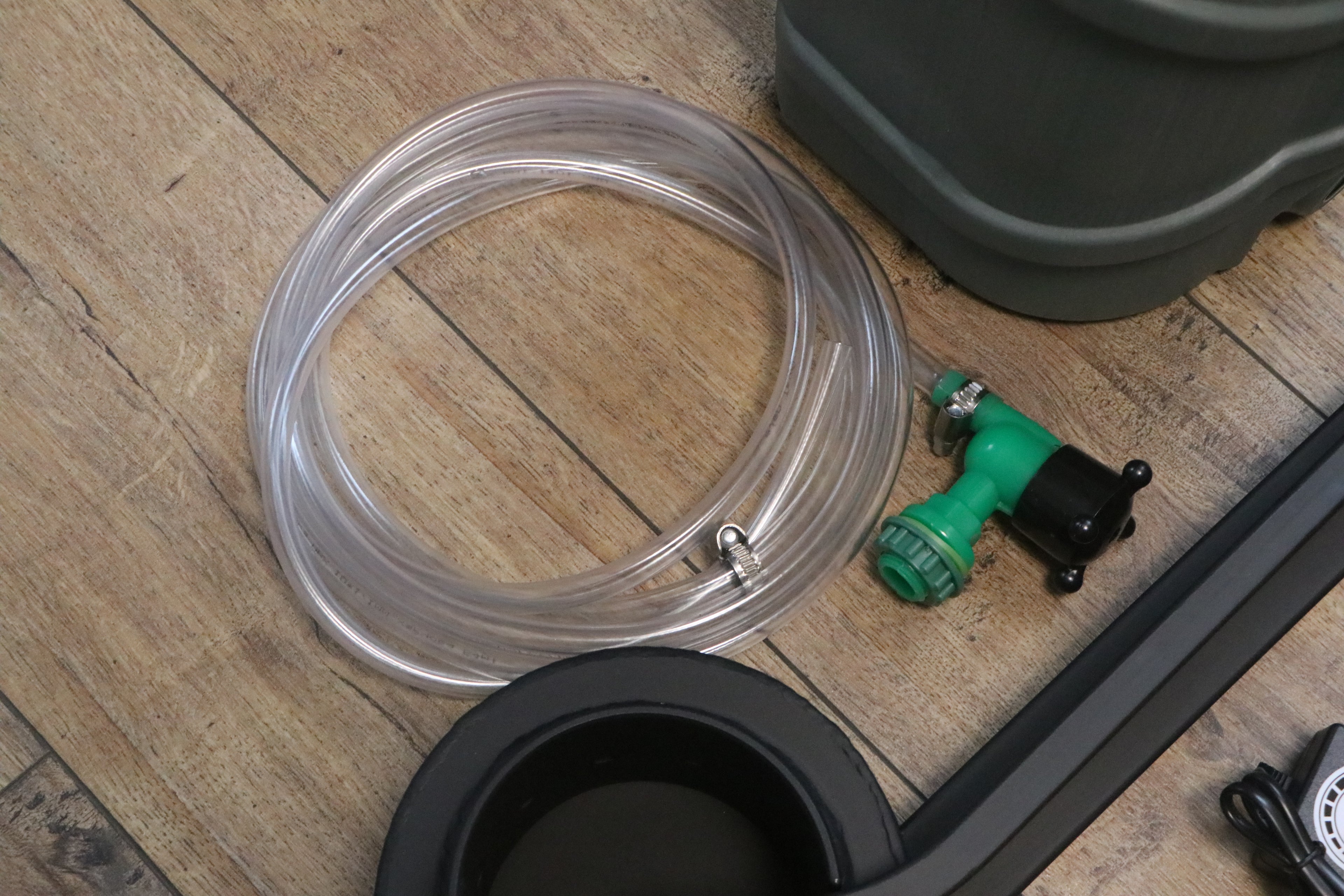 A 15 kW waste oil burner kit with two fans included