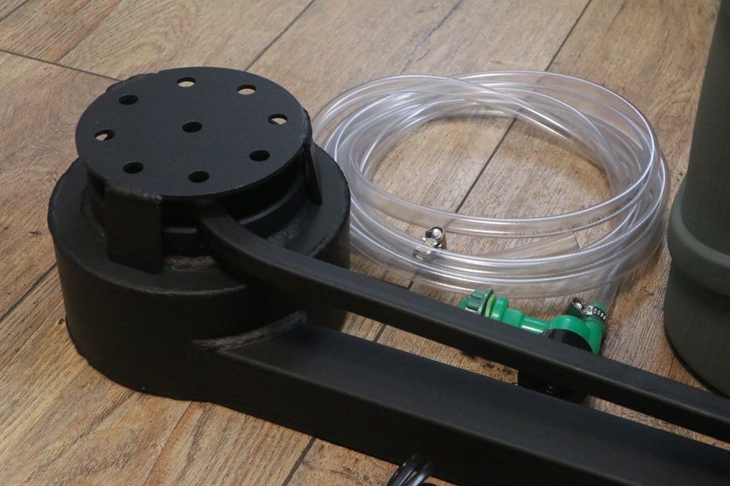 A 15 kW waste oil burner kit with two fans included