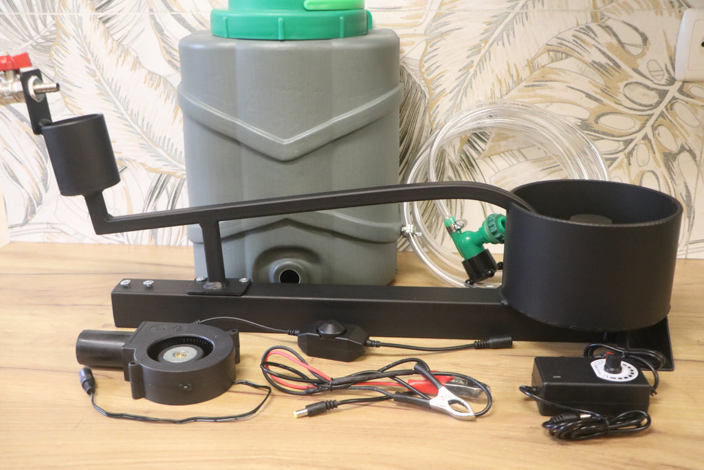 20 kW smokeless waste oil burner.