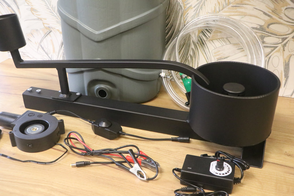 20 kW smokeless waste oil burner.